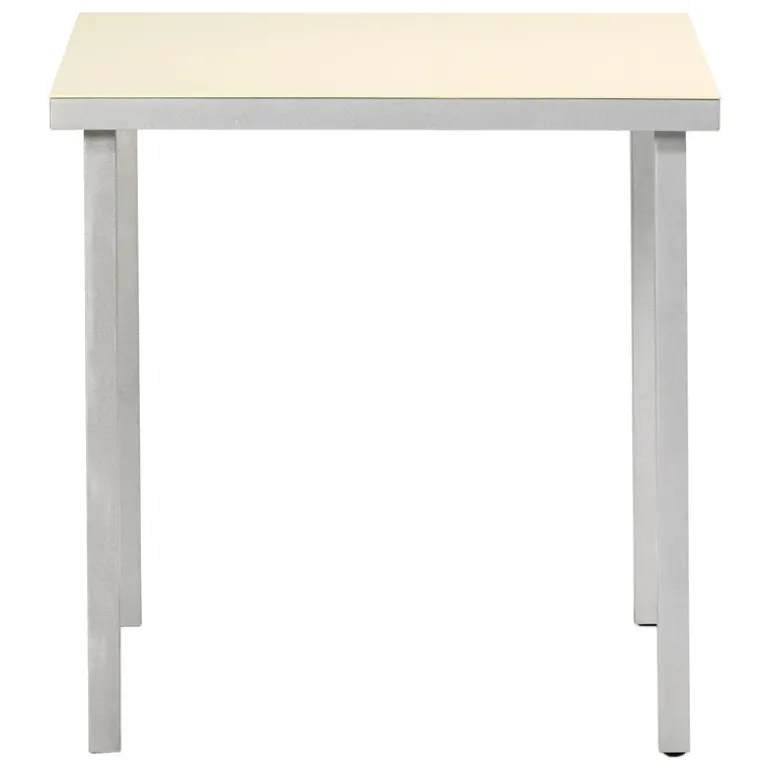 valerie_objects Alu matbord, litet, elfenbensvitt