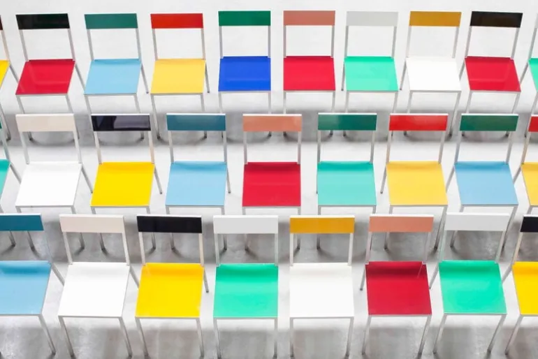 valerie_objects Alu stol, mörkblå - grön