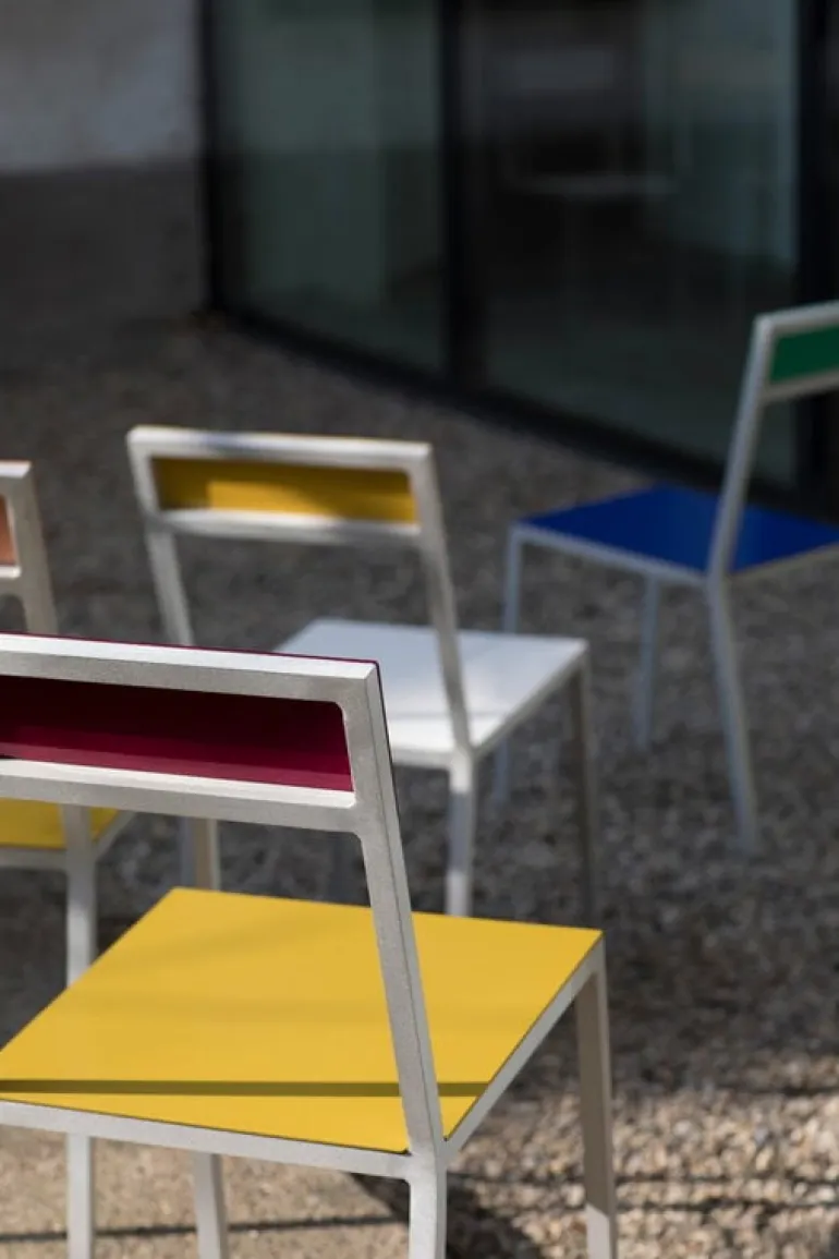 valerie_objects Alu stol, mörkblå - grön