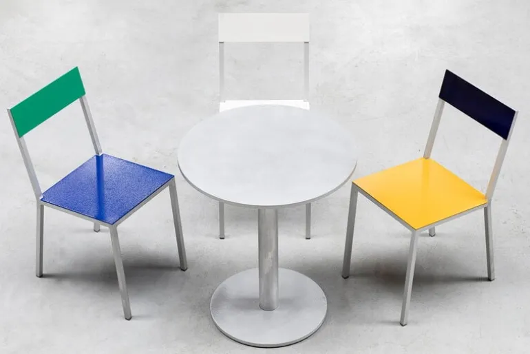 valerie_objects Alu stol, mörkblå - grön