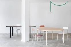 valerie_objects Alu stol, bordeaux - rosa