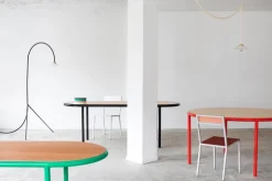 valerie_objects Alu stol, bordeaux - rosa