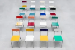 valerie_objects Alu stol, bordeaux - rosa