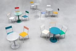 valerie_objects Alu stol, gul - rosa