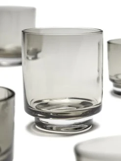 valerie_objects Inner Circle dricksglas, 4 st, 25 cl, rökgrå