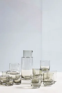 valerie_objects Inner Circle dricksglas, 4 st, 25 cl, rökgrå