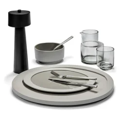 valerie_objects Inner Circle tallrik, M, ljusgrå