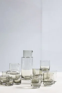 valerie_objects Inner Circle glas, 4 st, 15 cl, smokey grey