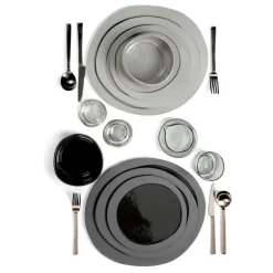 valerie_objects Inner Circle glas, 4 st, 15 cl, smokey grey