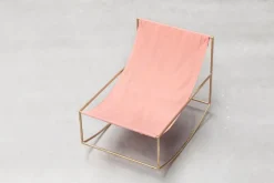 valerie_objects Rocking Chair gungstol, mässing - rosa