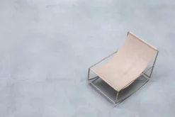 valerie_objects Rocking Chair gungstol, mässing - läder