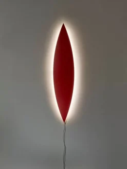 valerie_objects Tramonto 04 vägglampa, mörkröd