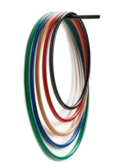 valerie_objects Trivets Round, 5 st, lackerat stål, olika färger