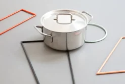 valerie_objects Underlägg, 4 st, lackerat stål, svart