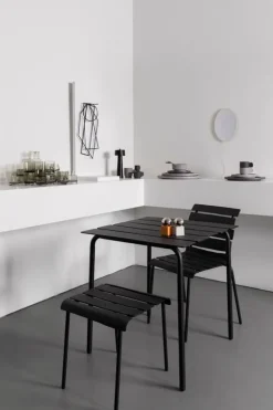 valerie_objects Underlägg, 4 st, lackerat stål, svart