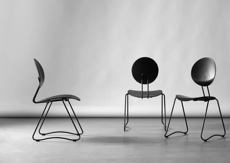 Verpan Flex stol, svart