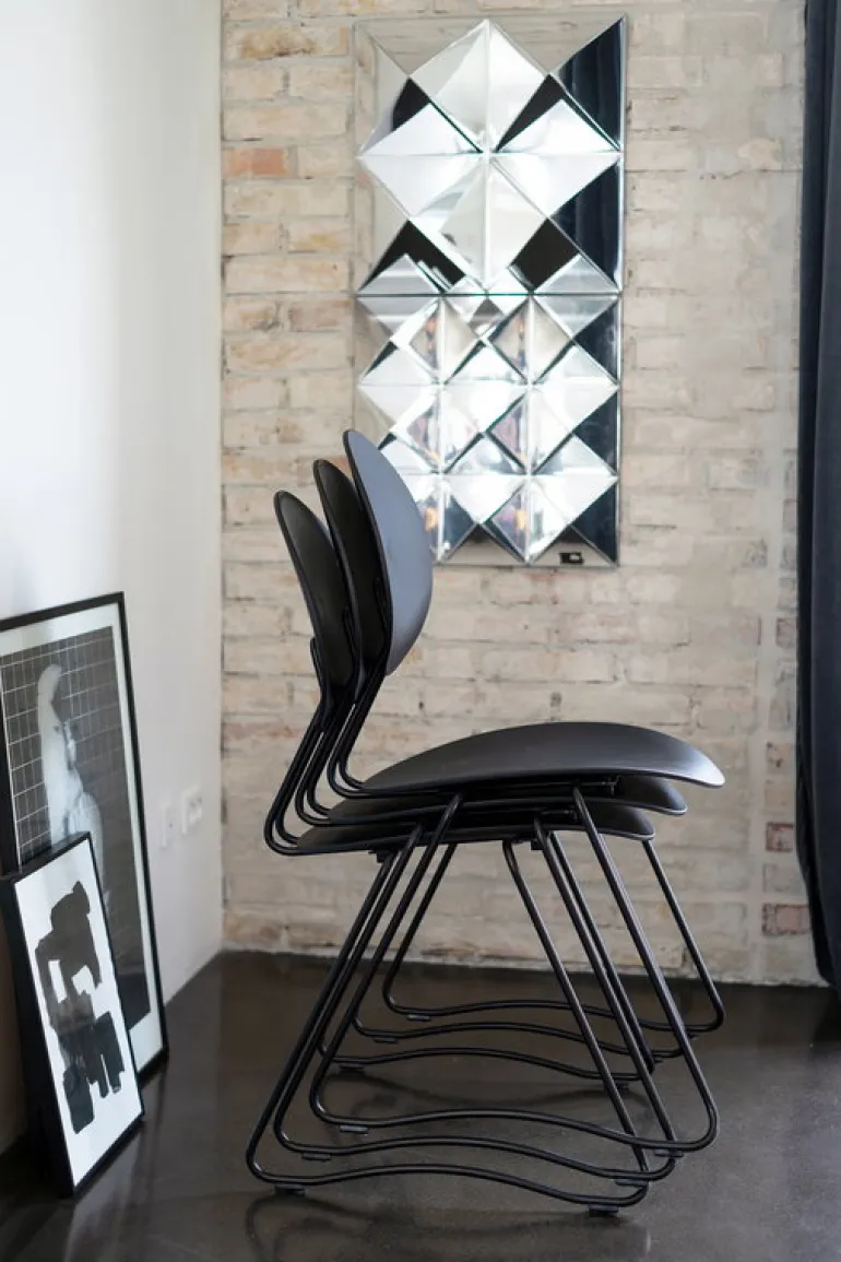 Verpan Flex stol, svart