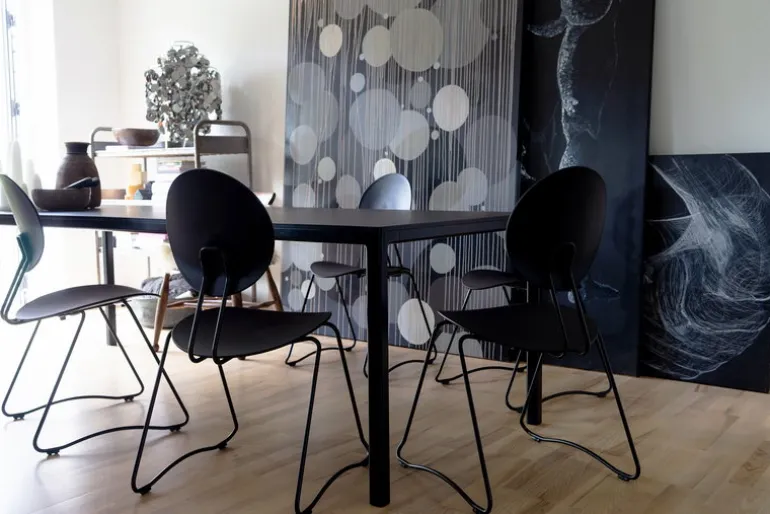 Verpan Flex stol, svart