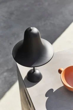 Verpan Pantop bärbar bordslampa, 18 cm, mattsvart