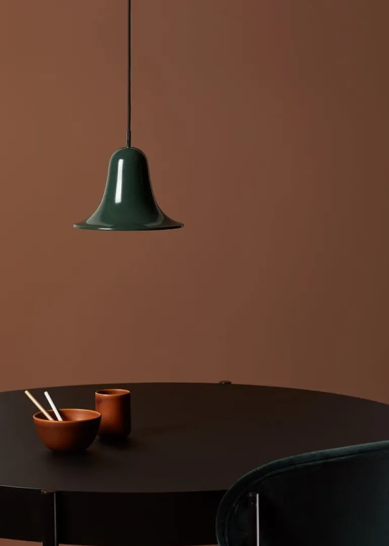 Verpan Pantop hänglampa 23 cm, mörkgrön