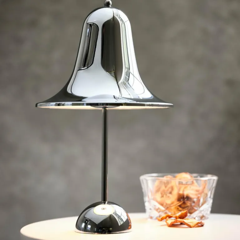 Verpan Pantop Portable bordslampa 18 cm, krom