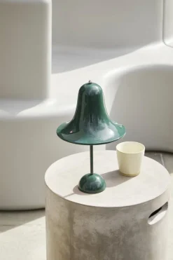 Verpan Pantop Portable bordslampa 18 cm, mörkgrön