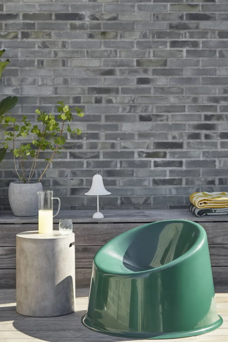 Verpan Pantop Portable bordslampa 18 cm, matt vit