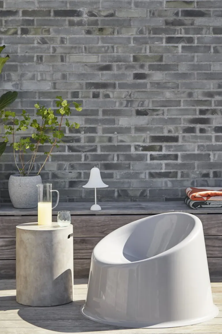 Verpan Pantop Portable bordslampa 18 cm, matt vit