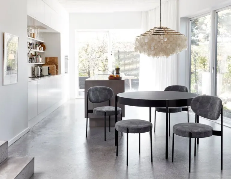 Verpan Series 430 matbord 120 cm, svart laminat