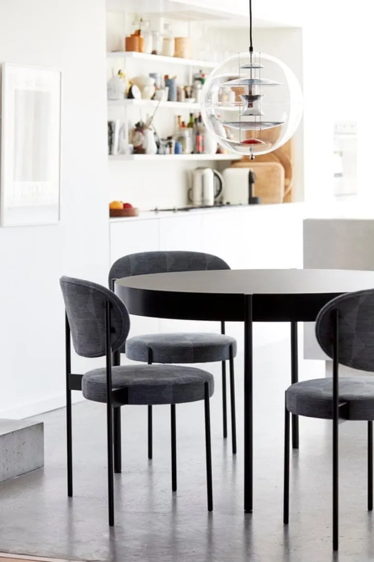 Verpan Series 430 matbord 120 cm, svart laminat