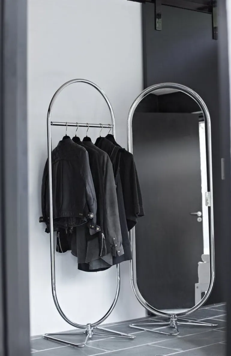 Verpan System 1-2-3 spegel, krom