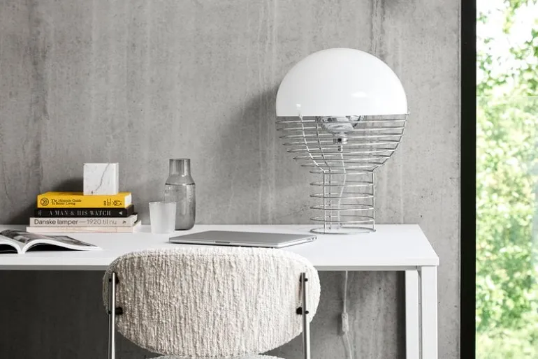 Verpan Wire bordslampa, vit