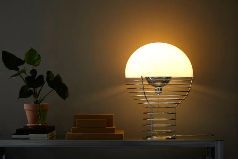 Verpan Wire bordslampa, vit