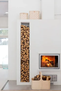 Verso Design Lastu näverkorg med lock, M