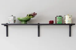 Verso Design Tikas vägghylla, 24 x 120 cm, svart