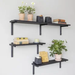 Verso Design Tikas vägghylla, 19 x 120 cm, svart