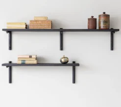 Verso Design Tikas vägghylla, 19 x 120 cm, svart