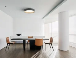 Vibia Duo 4870 taklampa, grafit