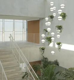 Vibia Palma 3720 pendellampa, grafit