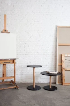 Viccarbe Common lågt bord, 45 cm, matt bok - svart