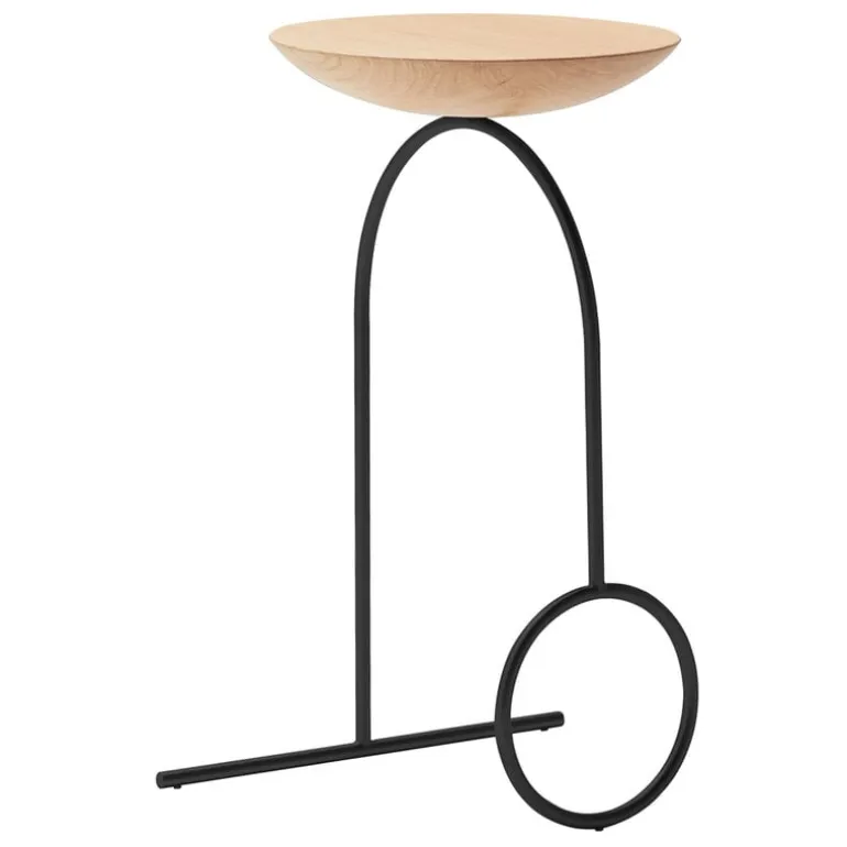 Viccarbe Giro skulpturbord, svart - matt betsad ek