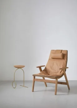 Viccarbe Giro skulpturbord, mässing - matt ek