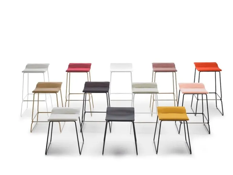 Viccarbe Last Minute barstol, M, vit