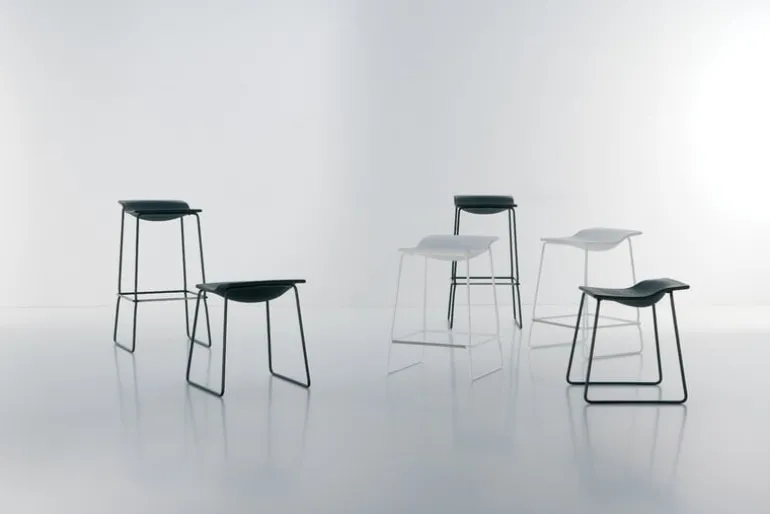 Viccarbe Last Minute barstol, M, vit