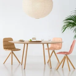 Viccarbe Maarten ovalt bord, 120 cm, matt ek