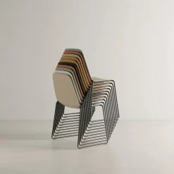 Viccarbe Maarten stol, slädben, vit