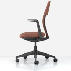 Vitra ACX Mesh arbetsstol, djupsvart - terrakotta