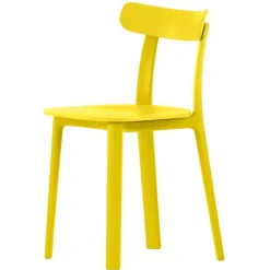 Vitra All Plastic Chair, smörblomma