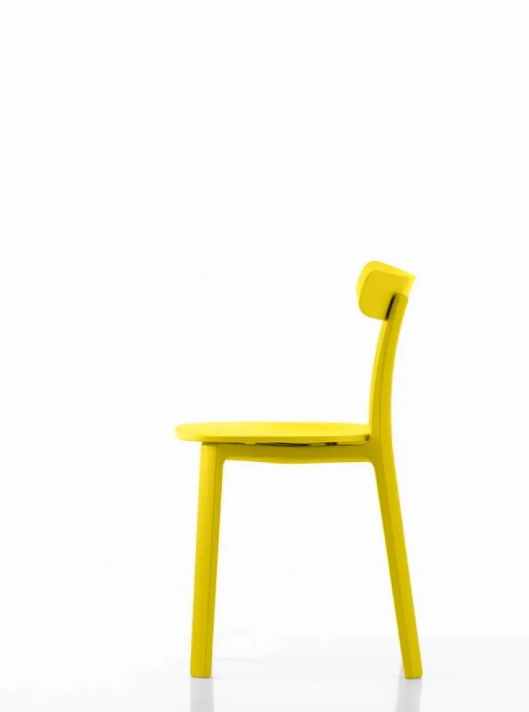 Vitra All Plastic Chair, smörblomma