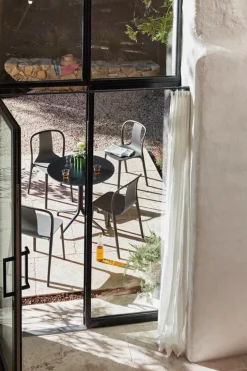 Vitra Belleville bord, runt, svart